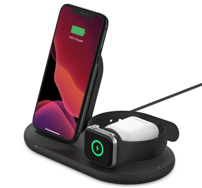 Belkin Trådlös 3-i-1-laddare 7.5 W Svart