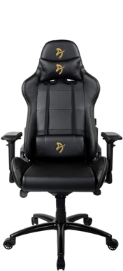 Arozzi Verona Signature Black PU - Gold Logo