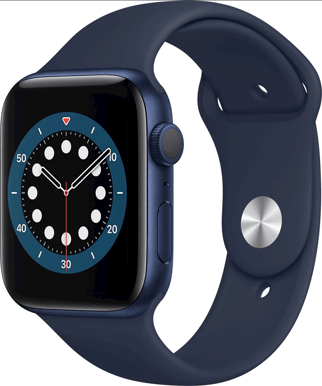 Apple Watch Series 6 (44mm) Aluminium Blå Sport