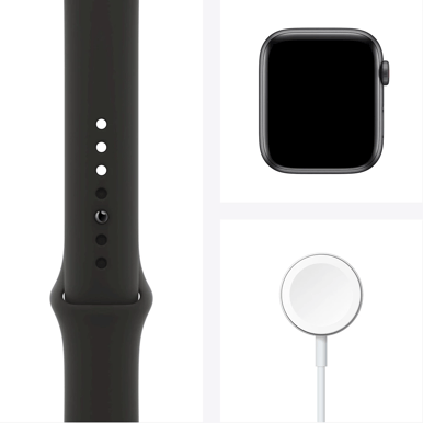 Apple Watch SE (44mm) 4G Aluminium Rymdgrå Sport