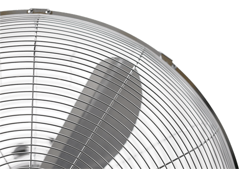 Nordic Home Golvfläkt i metall 450 mm Krom