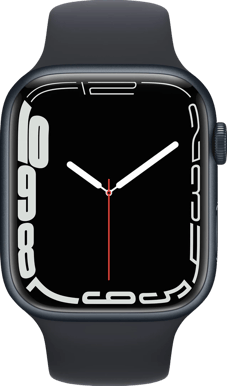 Apple Watch Series 7 (45mm) Aluminium Midnatt Sport LTE