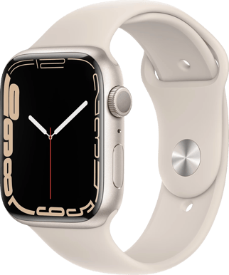 Apple Watch Series 7 (45mm) Aluminium Stjärnglans Sport