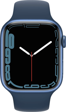 Apple Watch Series 7 (45mm) Aluminium Blå Sport - Inet.se