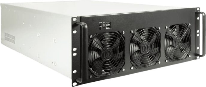 Inter-Tech 4U 4F28 Mining Rack - Inet.se