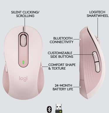 Logitech M650 Wireless Rose