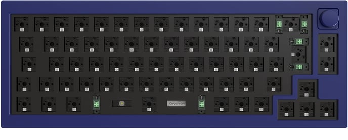 Keychron Q2 Barebone ISO Knob Version Blå