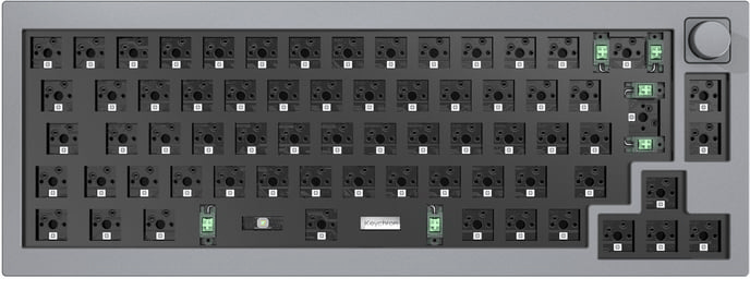 Keychron Q2 Barebone ISO Knob Version Silver