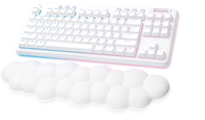 Logitech G715 Wireless Gaming Keyboard TKL Vit Tactile