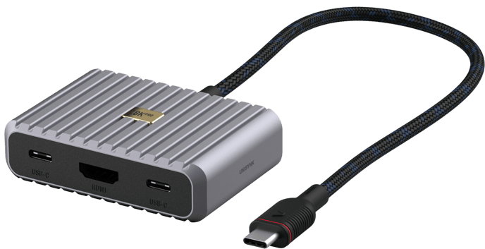 Unisynk 5 port USB-C Hub 8K 100W Grå