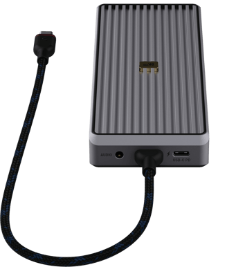 Unisynk 12 port USB-C Hub 8K 100W Grå