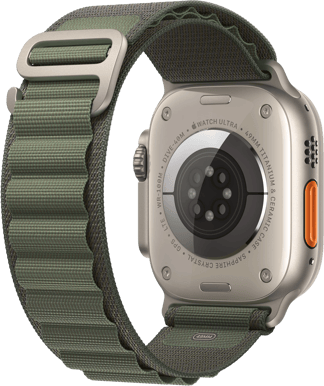 Apple Watch Ultra (49mm) Titanboett Grön Bergsloop Large