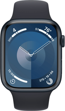 Apple Watch Series 9 (45mm) Aluminium Sport M/L Midnatt