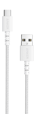 Anker PowerLine Select+, USB- A to C, 3ft, Vit