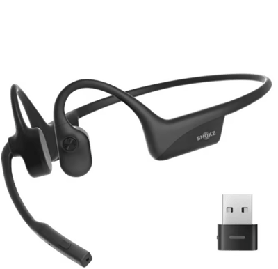 Shokz OpenComm 2 UC 2025, Inklusive USB-A adapter