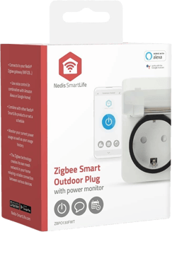 Nedis SmartLife Smart Plug för Utomhusbruk IP44 Zigbee