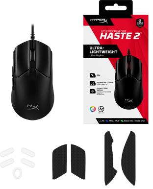 HyperX Pulsefire Haste 2 Svart