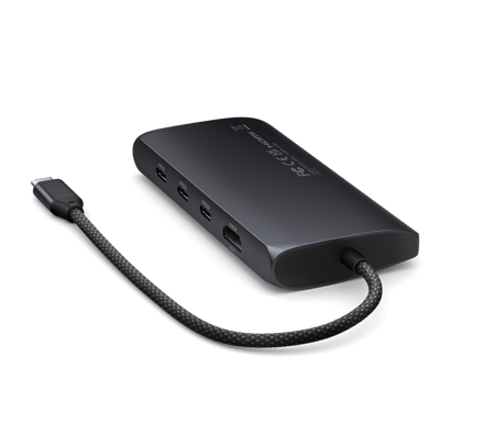 Satechi USB-C Multiport Adapter 8K med Ethernet Midnattsblå