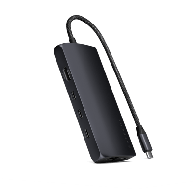 Satechi USB-C Multiport Adapter 8K med Ethernet Midnattsblå