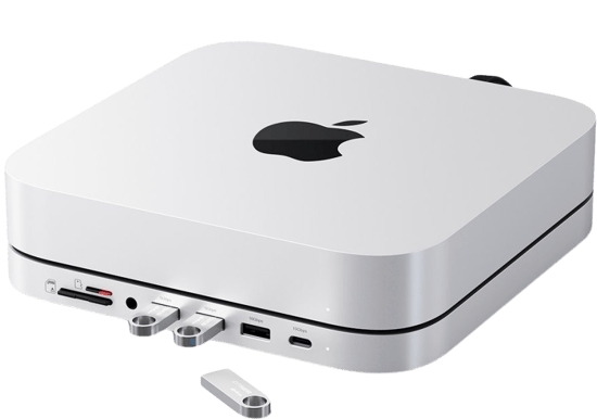 Satechi Stand & Hub för Mac mini/Studio med NVMe SSD-kortplats