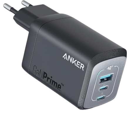 Anker GaNPrime 100W Väggladdare 3 portar svart