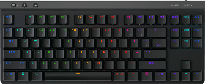 Logitech G515 Lightspeed TKL Svart - Tactile