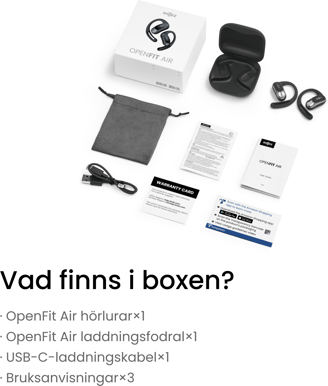 Shokz OpenFit Air Svart
