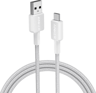 Anker 322 USB-A to C, 0,9m, Vit