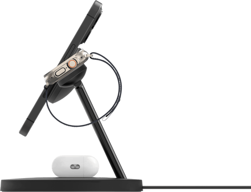 Belkin Pro Qi2 3-in-1 Trådlöst laddstativ 15 W Svart