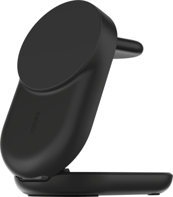 Belkin UltraCharge 3-i-1 hopfällbar magnetisk laddare med Qi2 25W - Svart