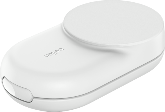 Belkin UltraCharge 3-i-1 hopfällbar magnetisk laddare med Qi2 25W - Vit