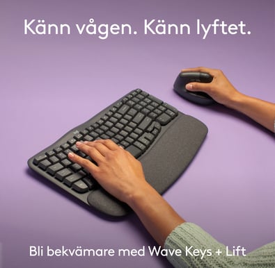 Logitech Wave Keys & Lift Combo - Graphite