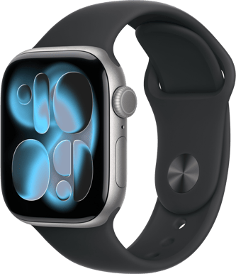 Apple Watch Series 11 (42mm) S/M Aluminium Sport eSIM Rymdgrå