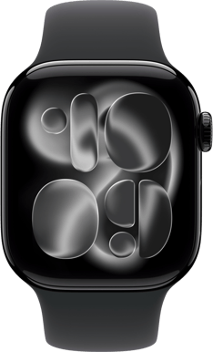 Apple Watch Series 11 (46mm) M/L Aluminium Sport eSIM Gagatsvart