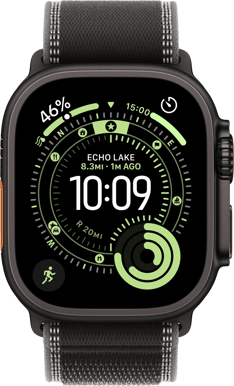 Apple Watch Ultra 3 (49mm) M/L Titan Terrängloop Svart