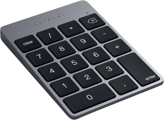 Satechi Slim Wireless Keypad - Rymdgrå