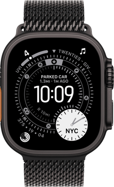 Apple Watch Ultra 3 (49mm) L Titan Milanesisk loop Svart