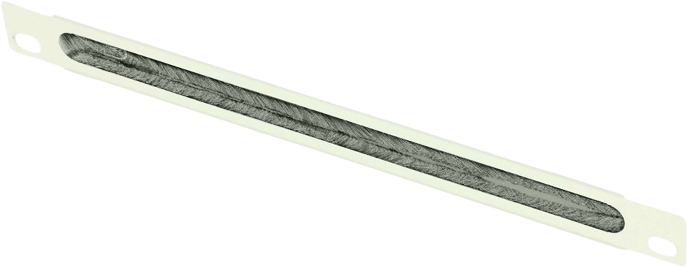 Lanview by Logon 10" Kabelgenomföring Borste 0.5U Vit