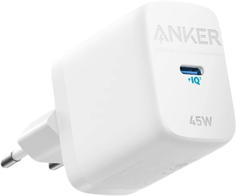 Anker 313 GaN-laddare 45W Vit