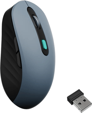 Keychron BM25 Trådlös Mus - Rymdgrå