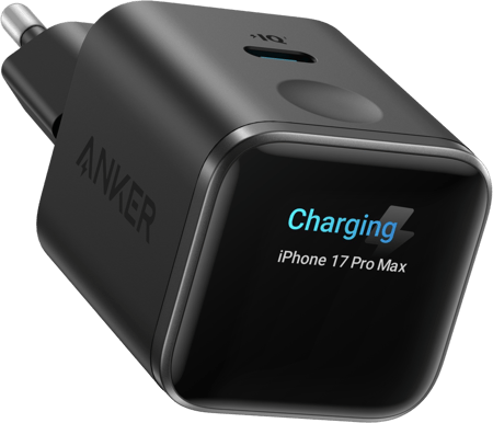 Anker Nano Charger Smart Display 45W Svart