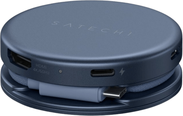 Satechi OntheGo 5-i-1-multiportadapter för MacBook Neo - Indigo
