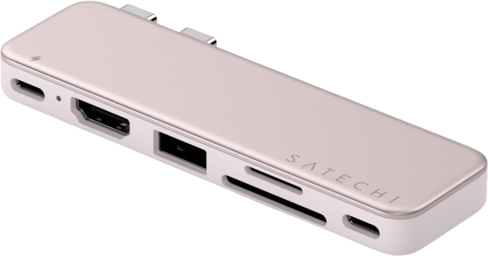 Satechi USB-C Snap Hub för MacBook Neo - Rouge