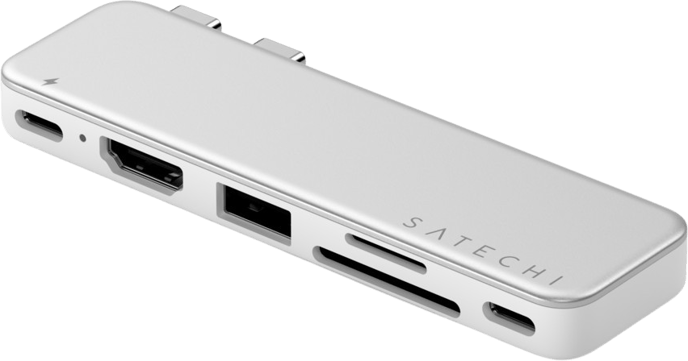 Satechi USB-C Snap Hub för MacBook Neo - Silver