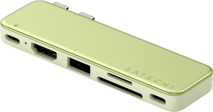 Satechi USB-C Snap Hub för MacBook Neo - Citrus