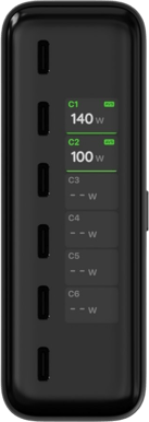 Satechi ChargeView 240 W Desktop-laddare - Rymdsvart