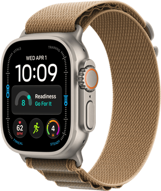 Apple Watch Ultra 4 (49mm) M Naturlig Titan Bergsloop Ökensand
