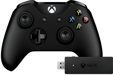 Microsoft Xbox One Wireless Controller Svart (Till PC)