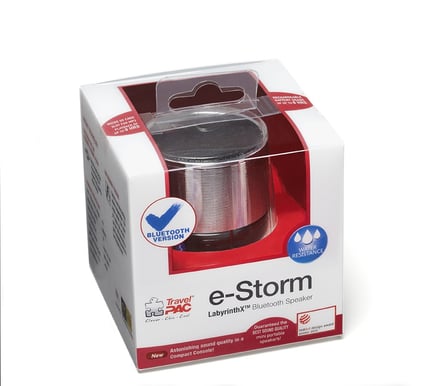 TravelPac E-Storm Speaker Bluetooth Silver