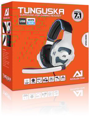 Attitude One Tunguska 7.1 Surround Gaming Headset Blue